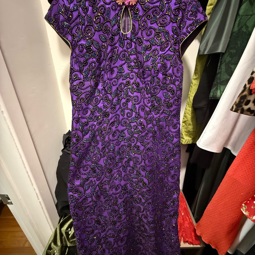 Glitter purple dress